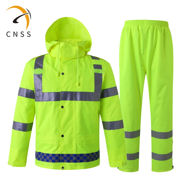 cnss交通MK（中国）一站式服务平台棉衣加厚荧光黄MK（中国）一站式服务平台条服装